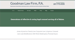 Desktop Screenshot of goodmanlawfirm.com